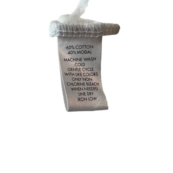 NWT! Calvin Klein off‎ white shirt sleeve top - Picture 4 of 9